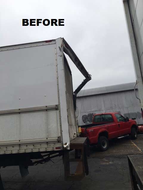 Box truck before